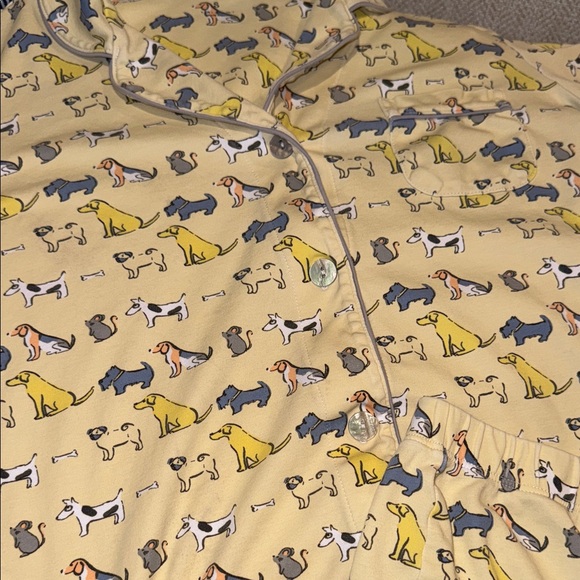 Roller Rabbit Yellow Animal Print Pajama Set - Picture 2 of 3